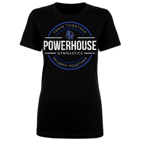 CIRCLE BADGE - WOMENS FITTED T-SHIRT - $67DXCT$ Thumbnail